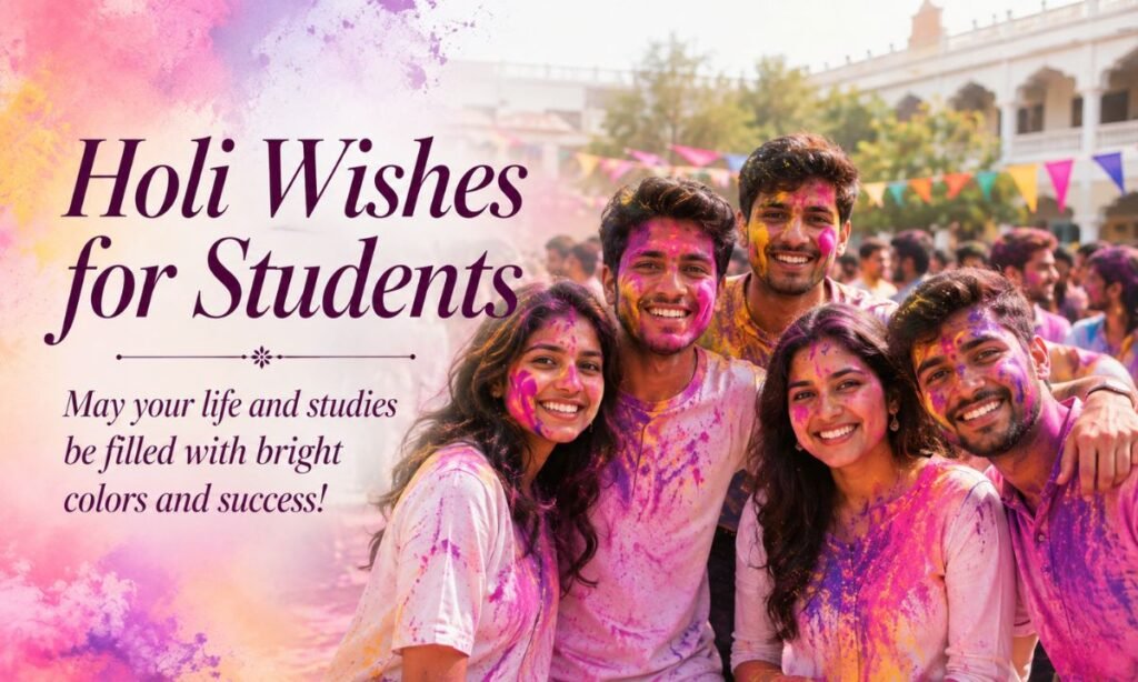 Holi Wishes for Students