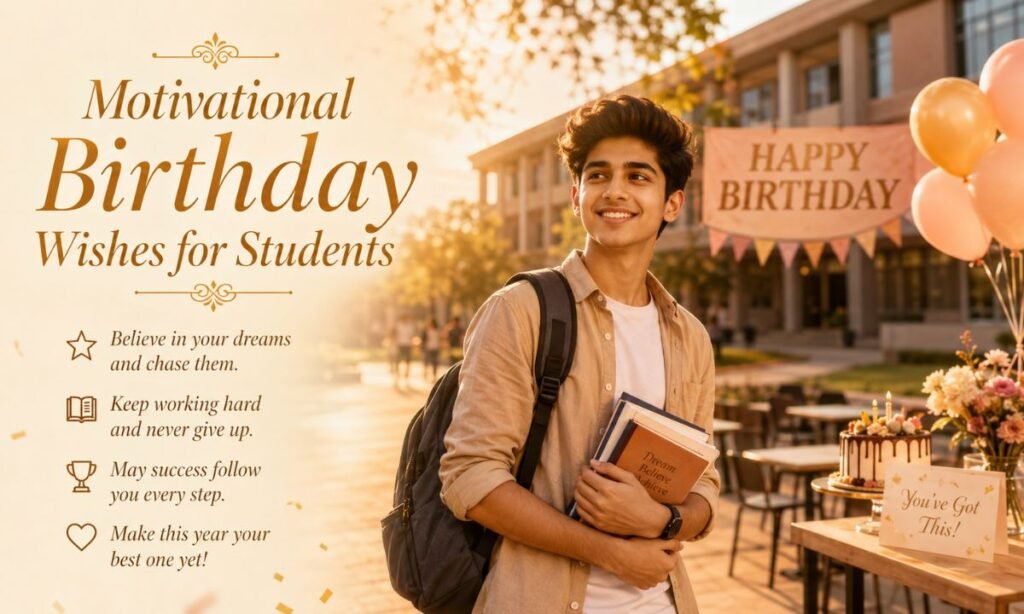 Motivational Birthday Wishes for Students