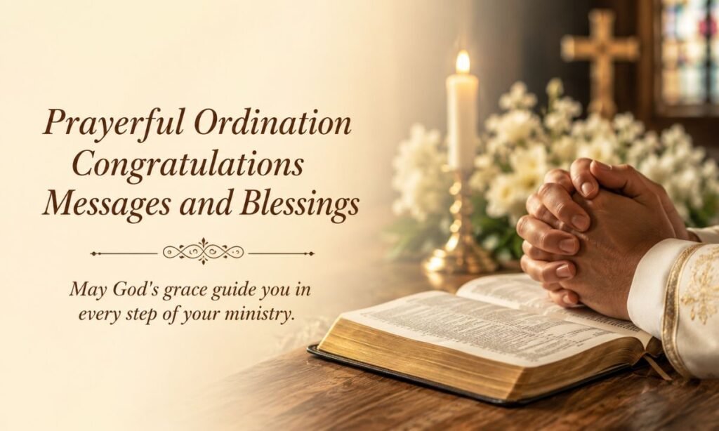Prayerful Ordination Congratulations Messages and Blessin