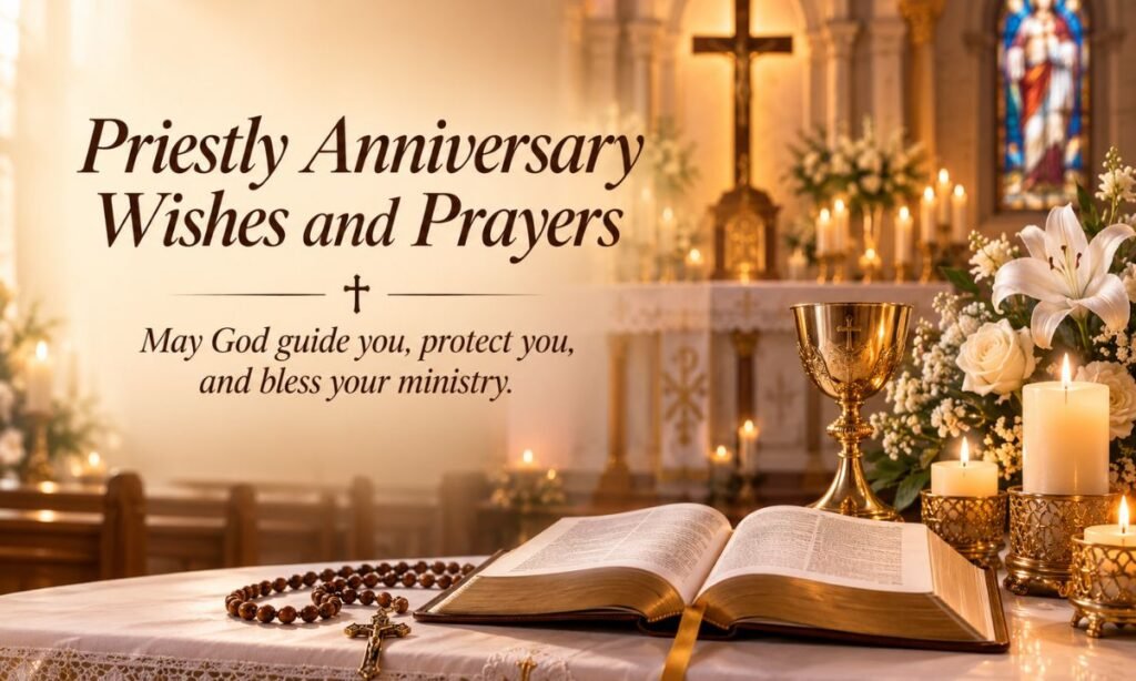 Priestly Anniversary Wishes and Prayers