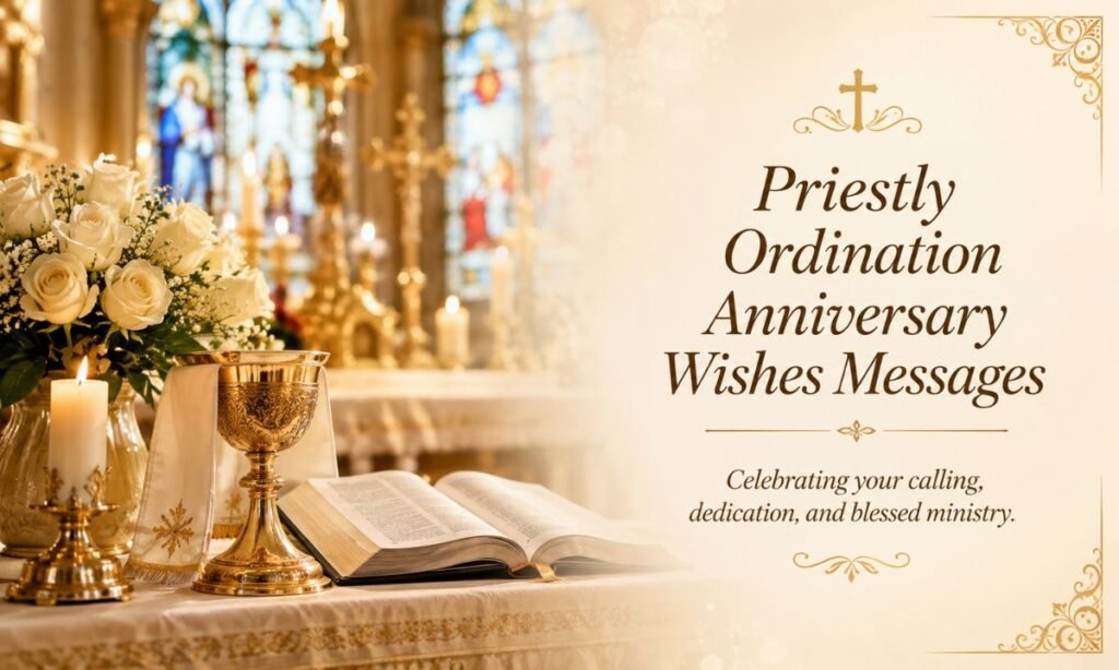 Priestly Ordination Anniversary Wishes Messages
Priestly Ordination Anniversary Wishes Messages