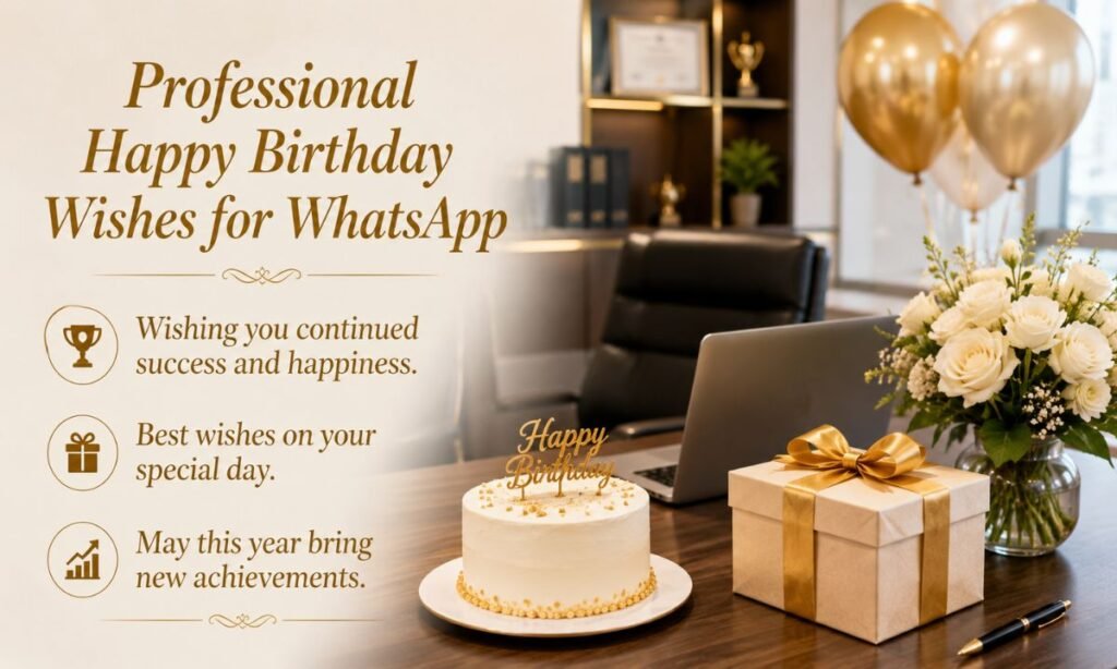 Professional Happy Birthday Wishes for WhatsApp