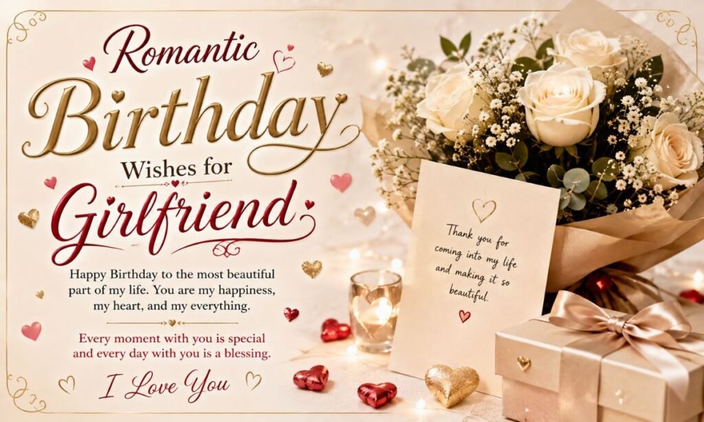 Romantic Birthday Wishes for Girlfriend