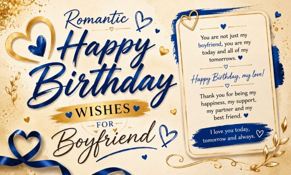 Romantic Happy birthday Wishes For Boyfriend