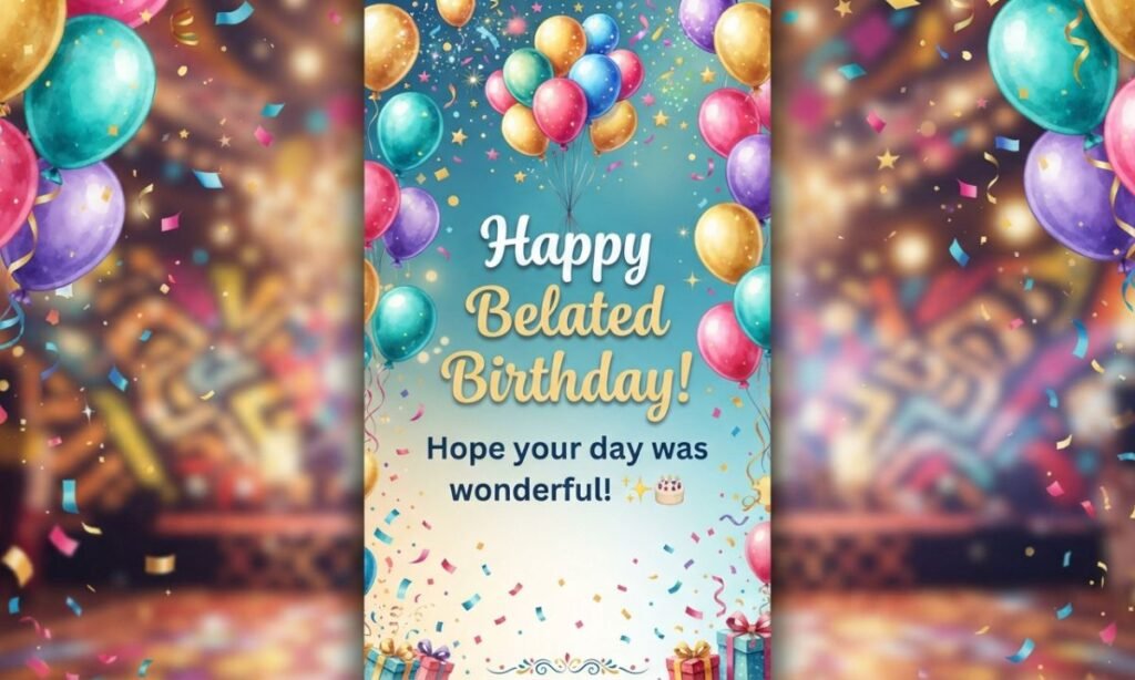 Short Belated Wishes — WhatsApp