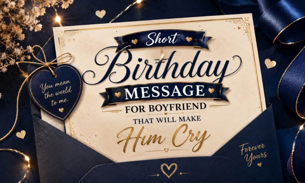 Short Birthday Message For Boyfriend That Will Make Him Cry