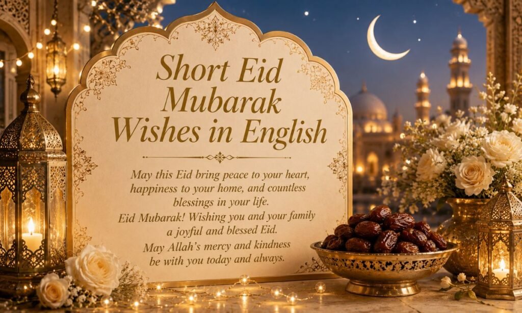 Short Eid Mubarak Wishes in English
