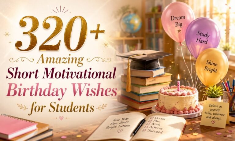 Short Motivational Birthday Wishes for Students