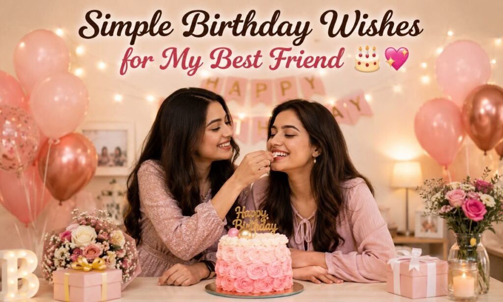 Simple birthday wishes for best friend