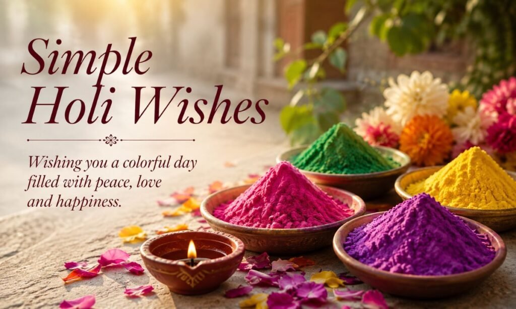 Simple Holi Wishes