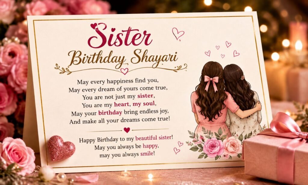 Sister Birthday Shayari