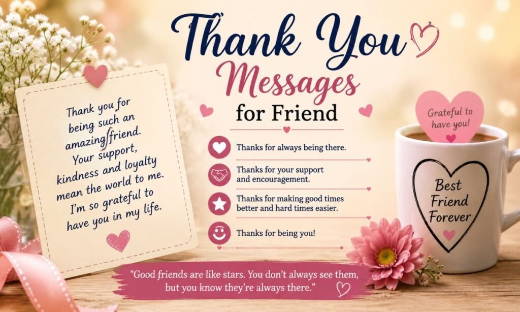 Thank You Messages for Friend