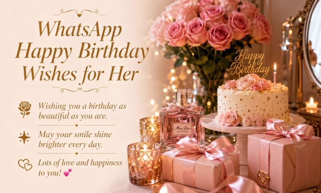 WhatsApp Happy Birthday Wishes for Her