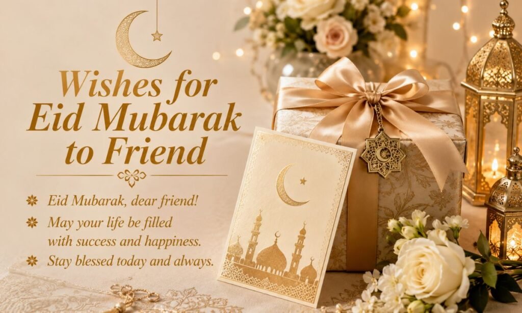 Wishes for Eid Mubarak to Friend