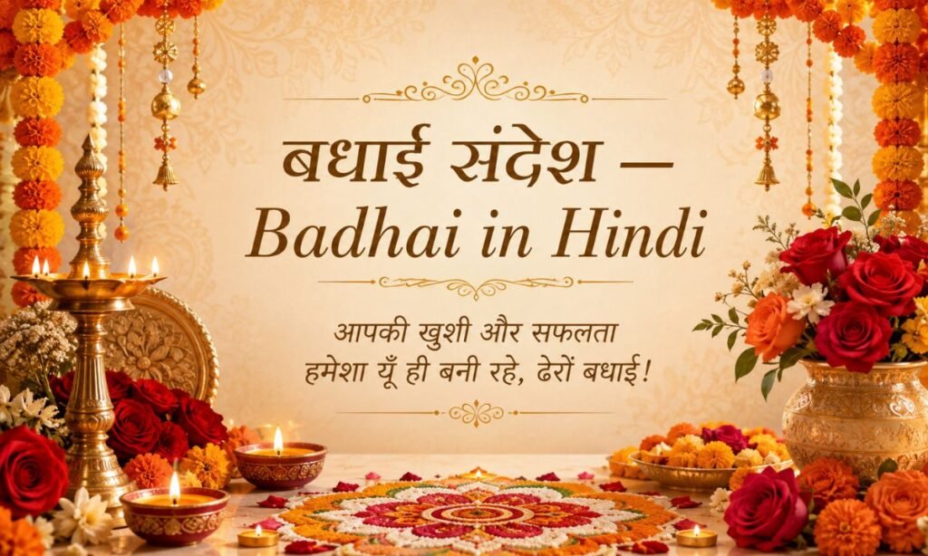 बधाई संदेश — Badhai in Hindi