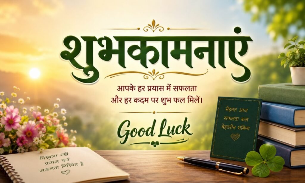 शुभकामनाएं — Good Luck in Hindi