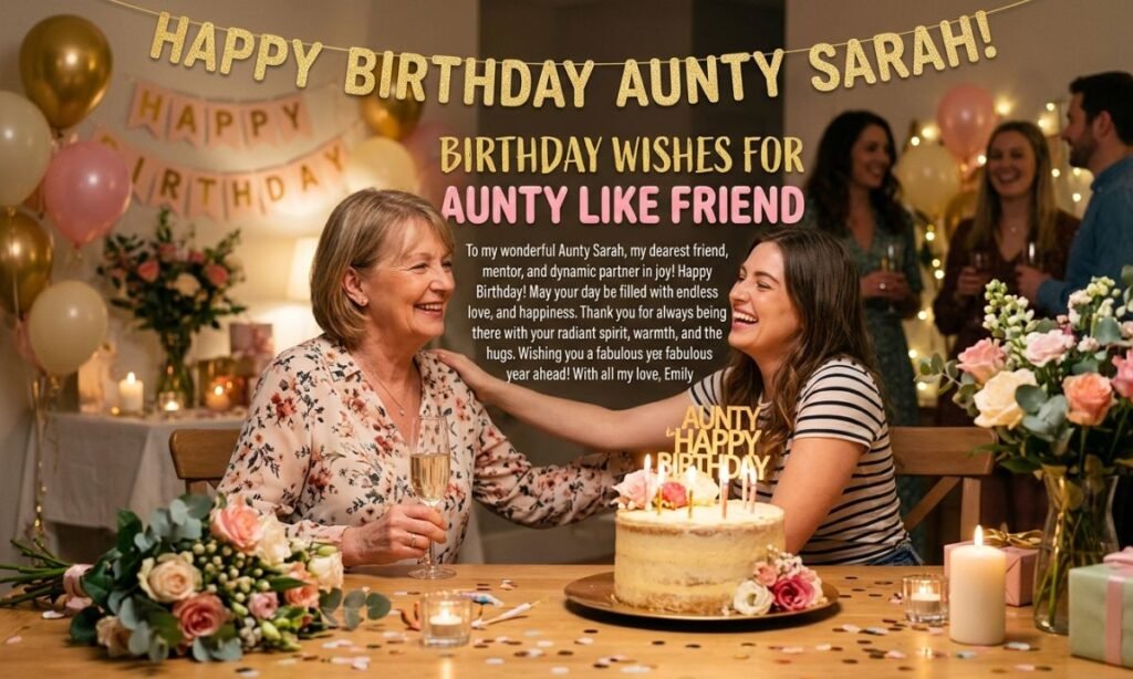 Birthday Wishes for Aunty like Friend
