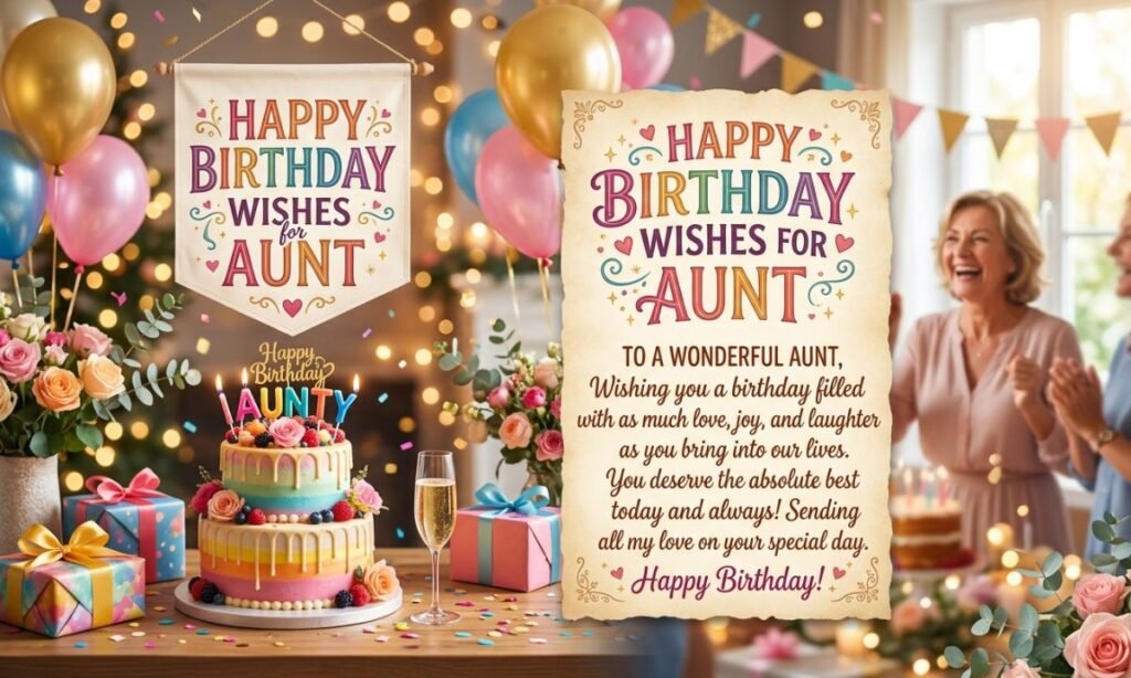 Happy Birthday Wishes for Aunt Quotes