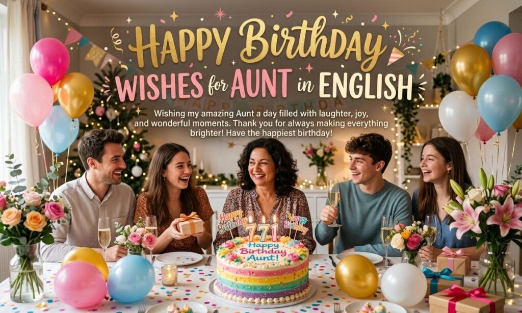 Happy Birthday Wishes for Aunt in English