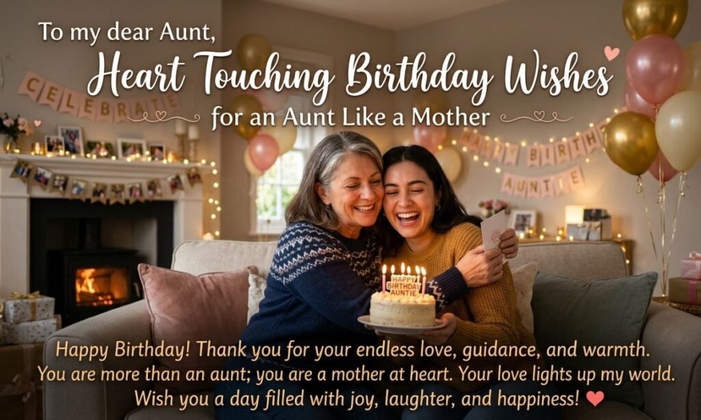 Heart Touching Birthday Wishes for Aunt Like Mother
