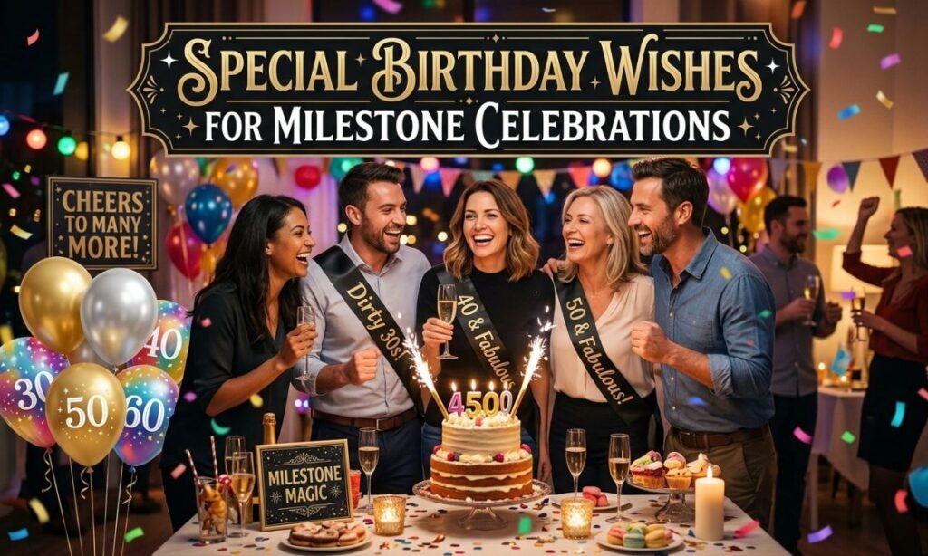 Special Birthday Wishes for Milestone Celebrations